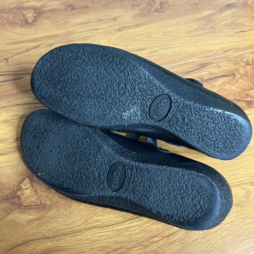 Taos Step It Up Mary Jane Flats Size 6.5 US 37 EU Leather Black Comfort - Picture 11 of 12